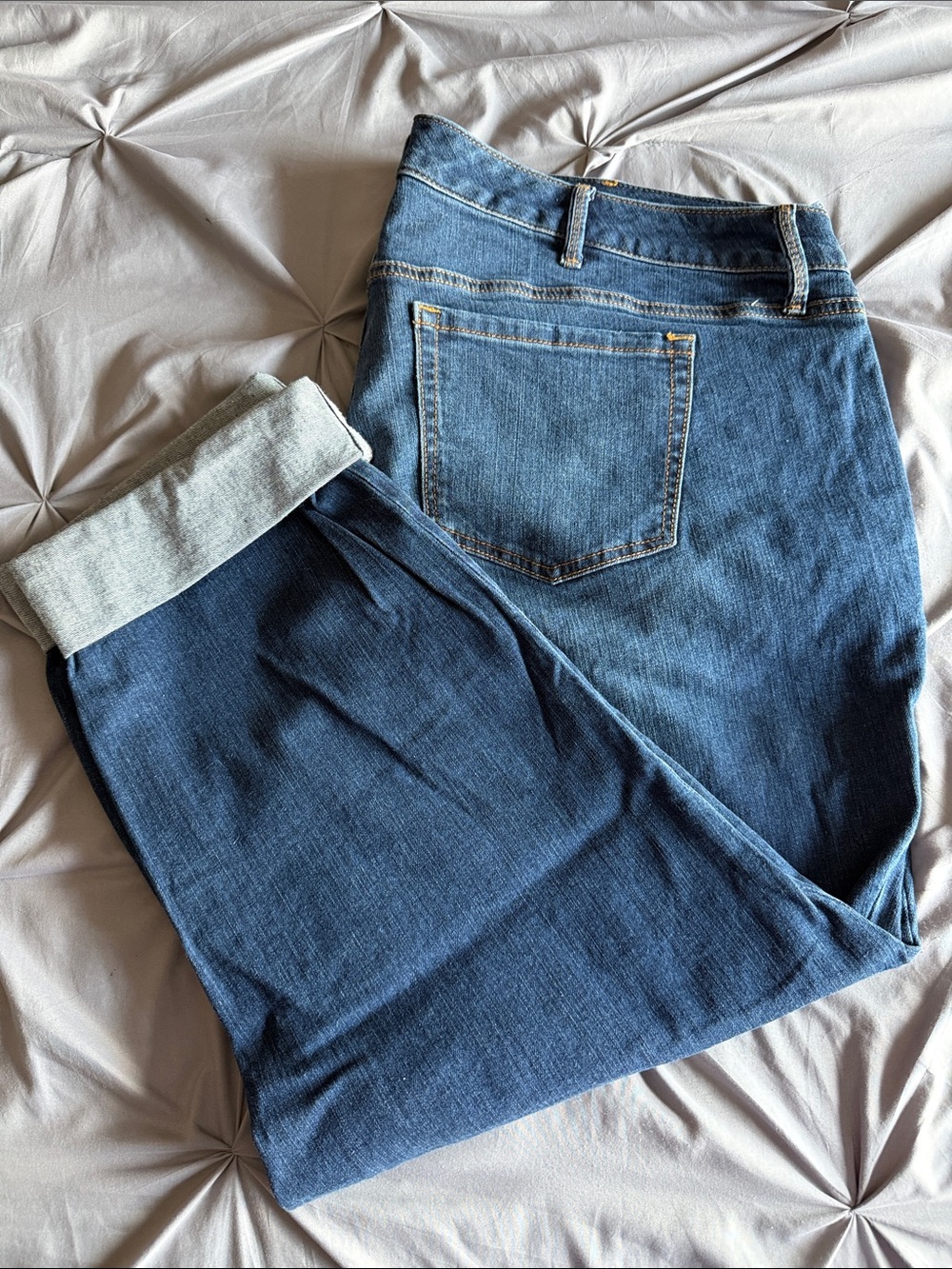 torrid 24R Dark Blue Boyfriend Straight Jeans